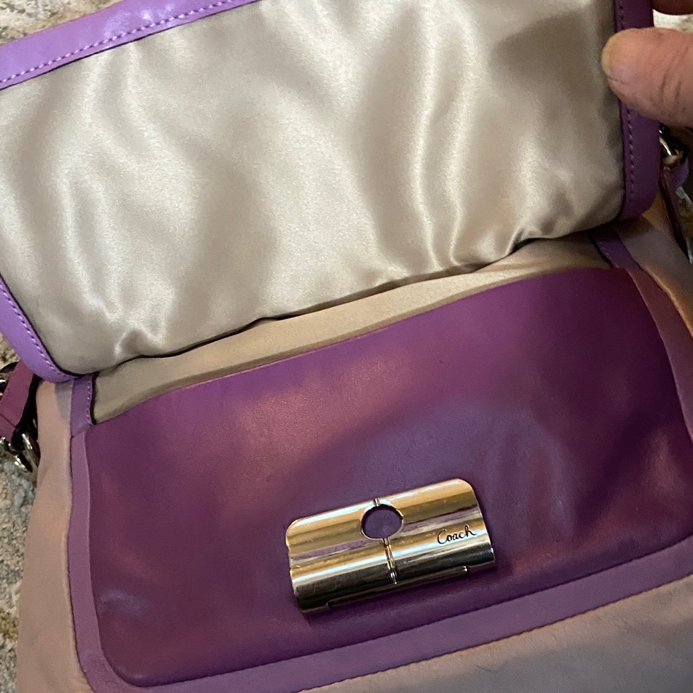 Coach 2013 Kristen Spectator Purple and Violet Crossbody-Shoulder Bag - Picture 13 of 16
